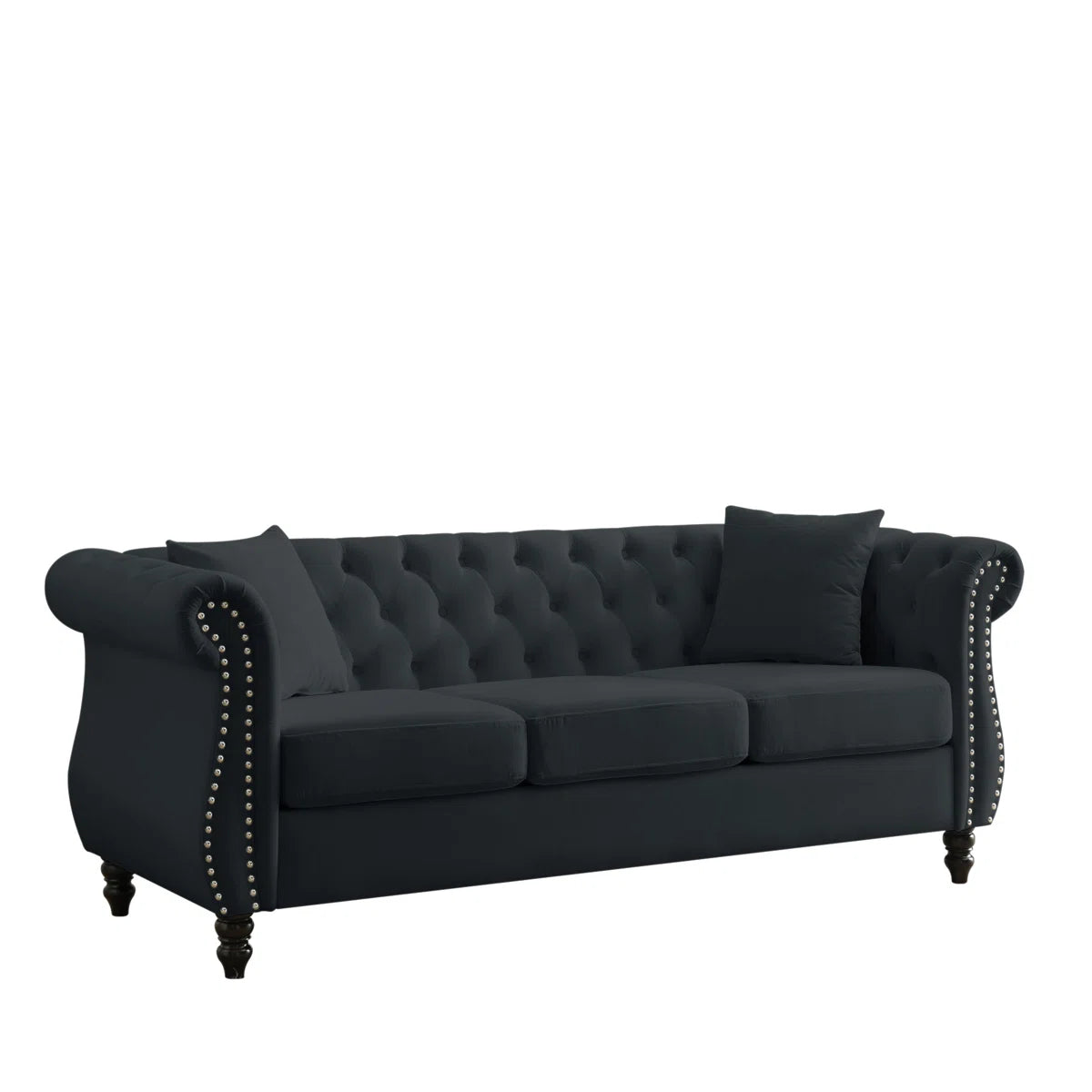 7 Seater Sofa Set: Tufted 3-Seater for Modern Sofa Set