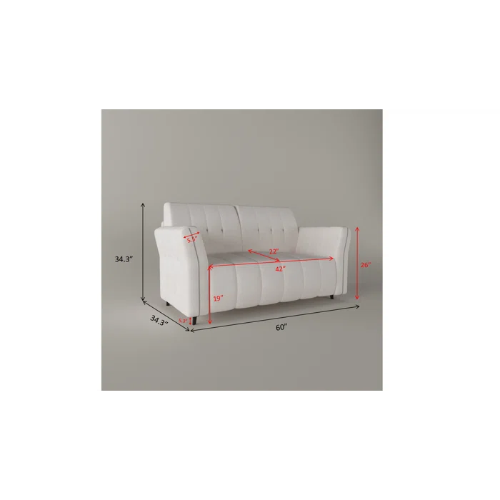 7 Seater Sofa Set: Elegant 3+2+1 Beige Sofa Set
