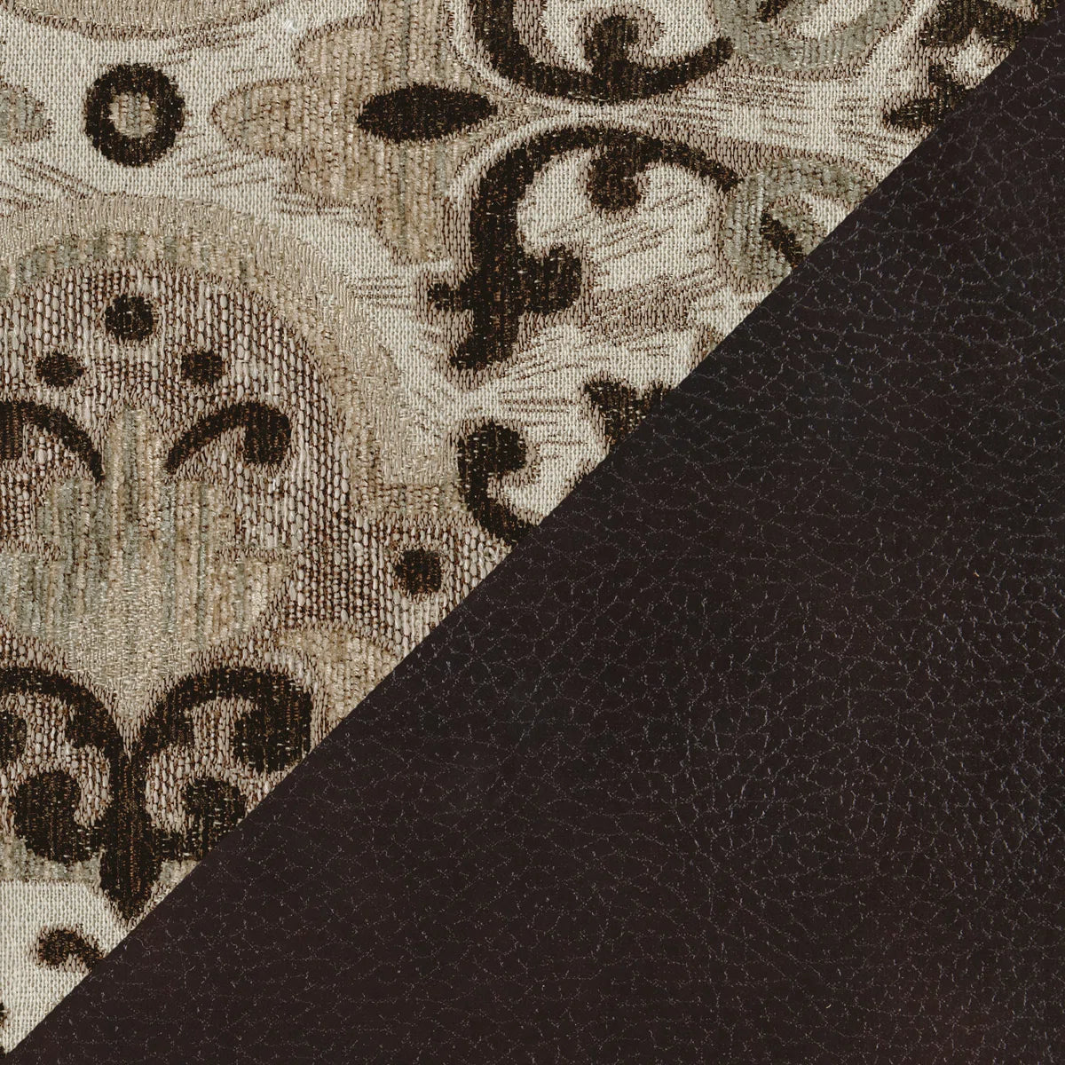 Luxury Sofa Sets: 2-Piece Traditional Faux Leather Sofa & Loveseat Set with Nailhead Trim