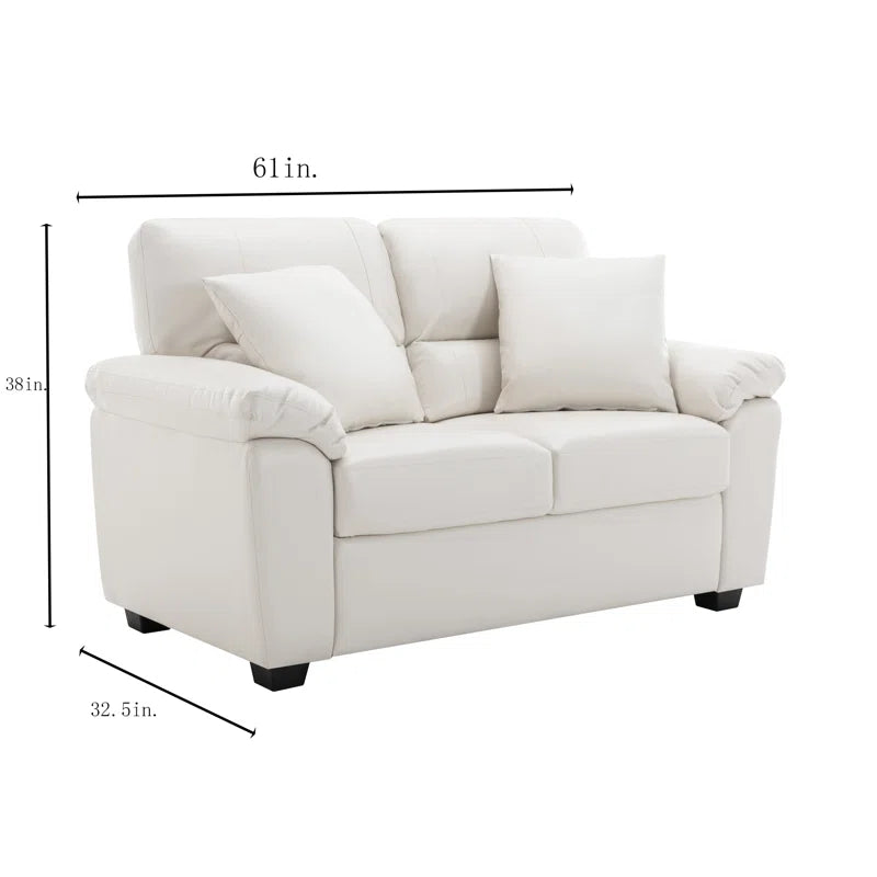 Luxury Sofa Sets: 2-Piece Modern High-Back Sofa & Loveseat for Luxurious Comfort