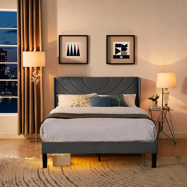 Divan Bed: Auxter Upholstered Bed
