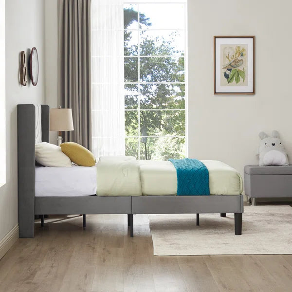 Divan Bed: Auxter Upholstered Bed