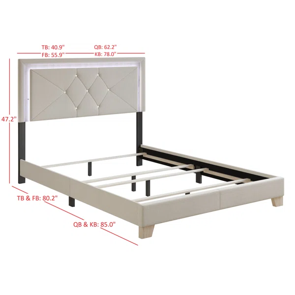Divan Bed: Beckville Upholstered Bed