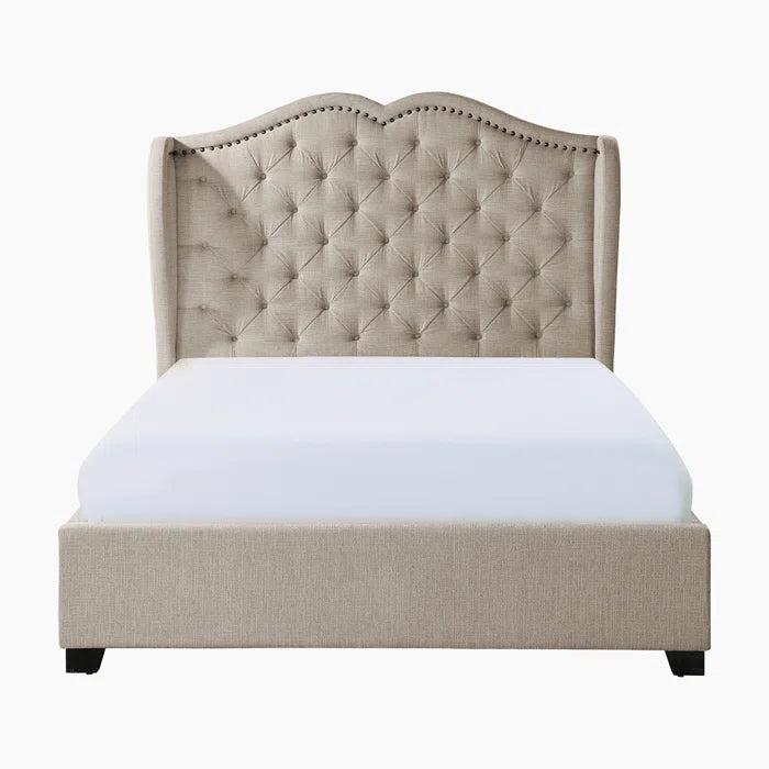 Divan Bed: Drayke Tufted Upholstered Panel Bed