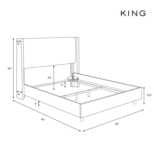 Divan Bed: Hanson Upholstered Bed