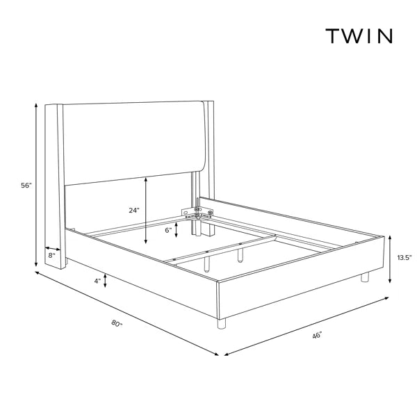 Divan Bed: Hanson Upholstered Bed