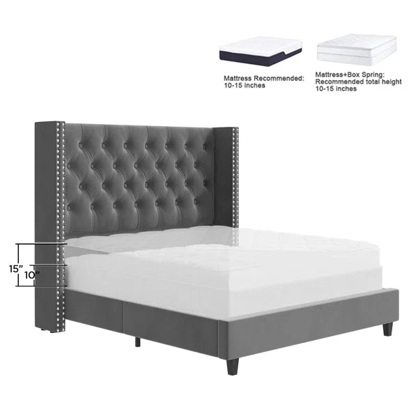 Divan bed: Ieishia Upholstered Bed
