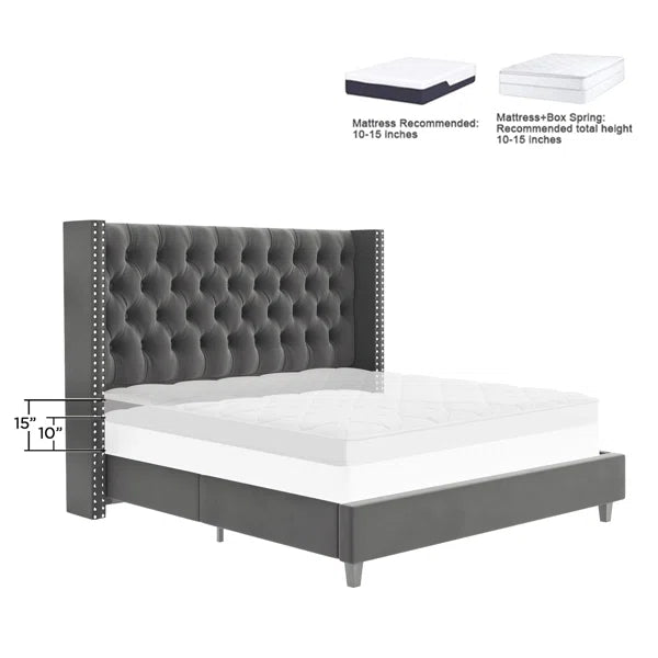 Divan bed: Ieishia Upholstered Bed