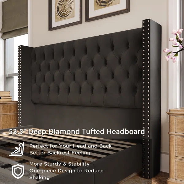 Divan bed: Ieishia Upholstered Bed