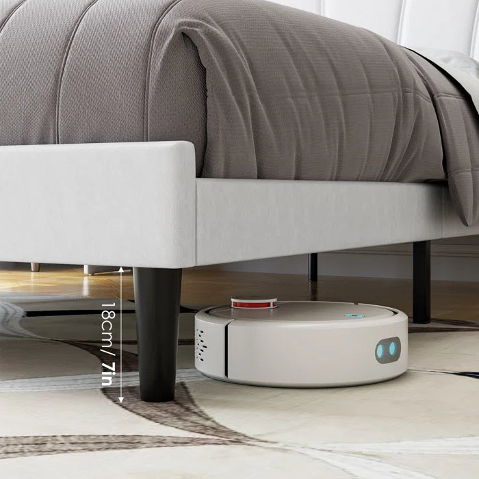 Divan Bed: Kohan Platform Bed Frame with Wingback Headboard