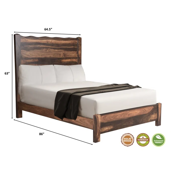 Divan Bed: Larae Solid Wood Bed