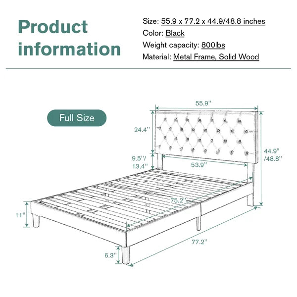 Divan Bed: Low Profile Linen or Faux Leather Upholstered Bed