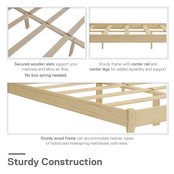 Divan Bed: Xeryus Wood Platform Bed