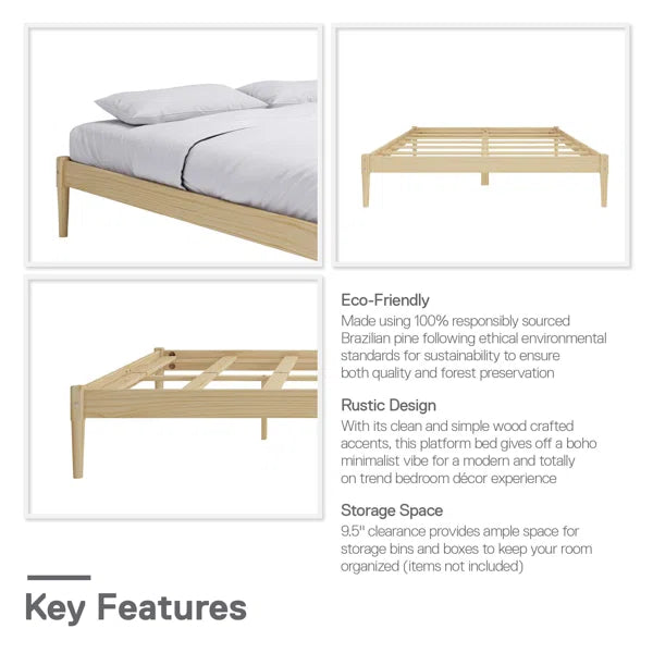 Divan Bed: Xeryus Wood Platform Bed
