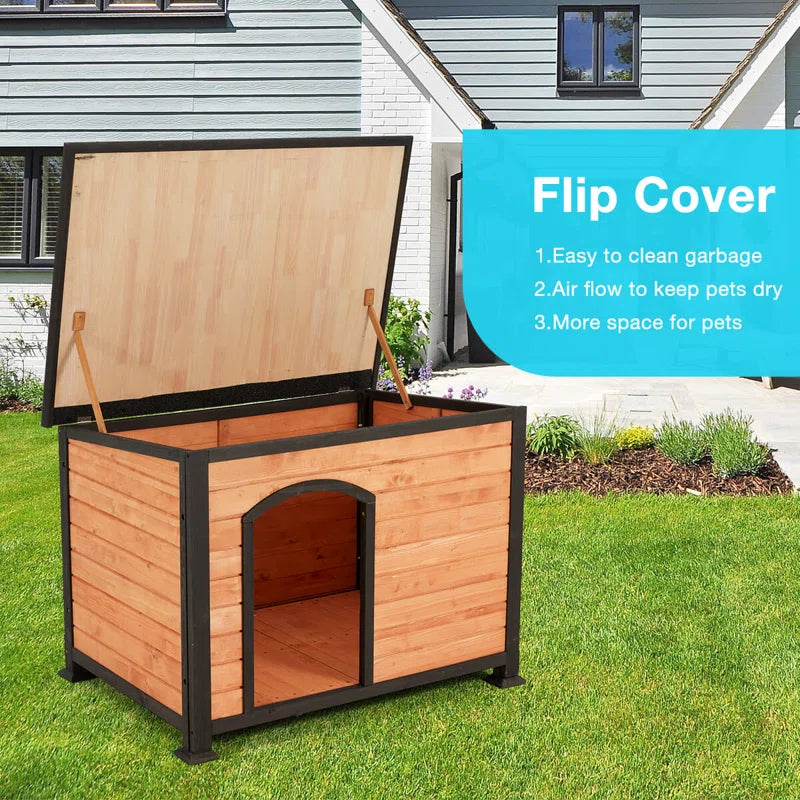 Dog House: Outdoor & Indoor Wooden Dog House