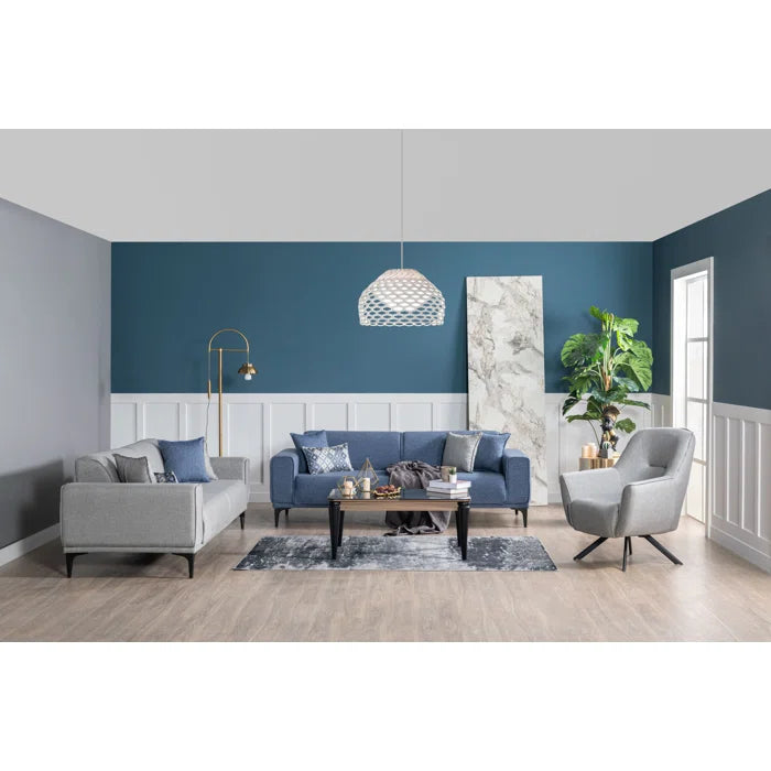7 Seater Sofa Set: Luxurious Addition to 4 Piece Velvet Living Room Set