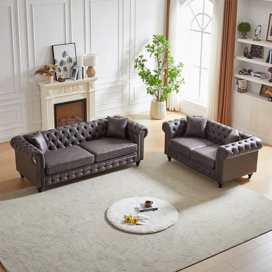 7 Seater Sofa Set:  Combo Sofa for Stylish Living Room Furniture
