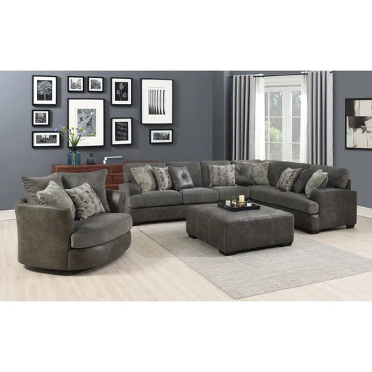 7 Seater Sofa Set: 5-Piece Upholstered Sectional  Sofa
