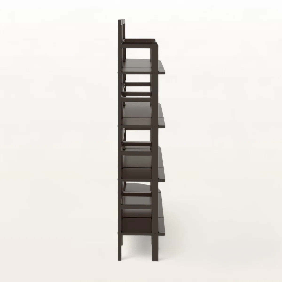 Kitchen Racks: Modern Open-Back Multi-Tier Kitchen Storage Shelf with Curved Edges