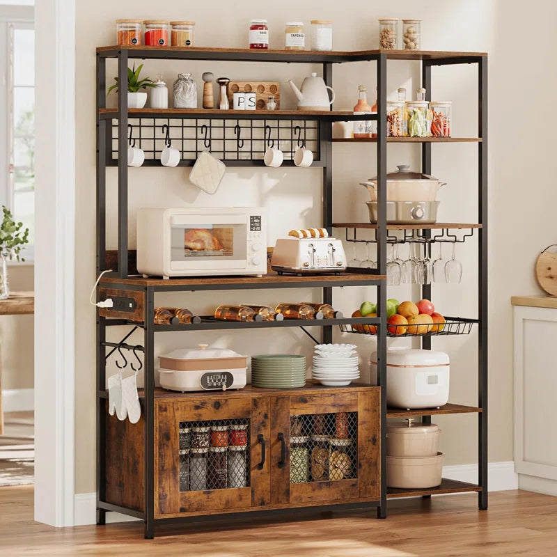 Kitchen Racks: 47.2'' Metal Baker's Rack with Microwave Compatibility