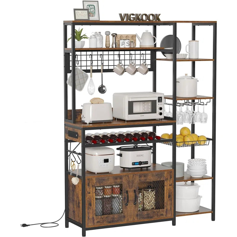 Kitchen Racks: 47.2'' Metal Baker's Rack with Microwave Compatibility