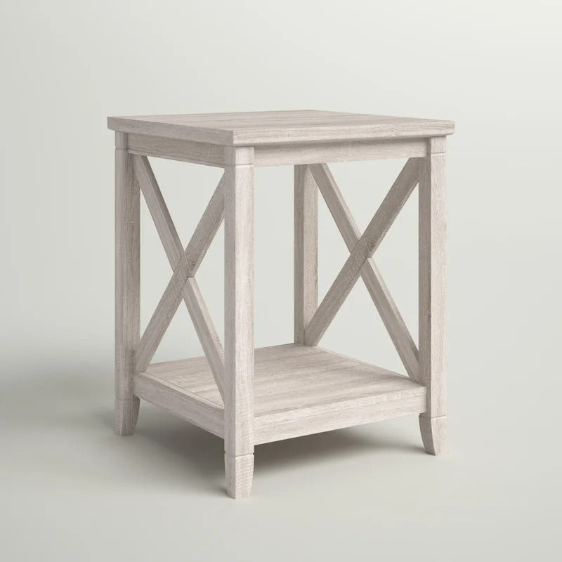 End Table: Solid Wood End Table