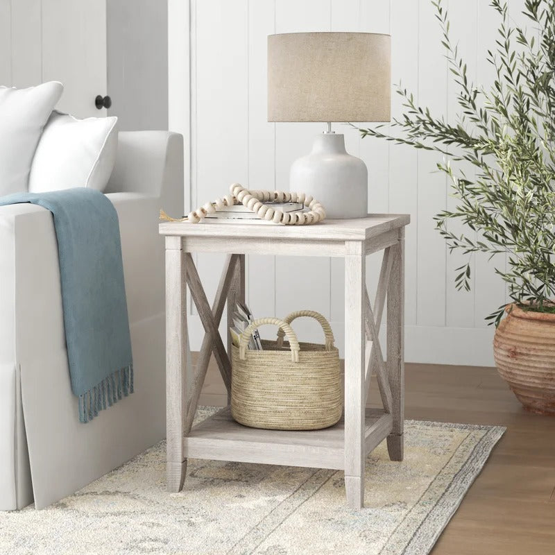End Table: Solid Wood End Table