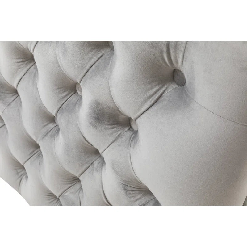 Luxury Sofa Sets: 3-Piece Velvet Mid-Century Living Room Set with Toss Pillows and Chrome Legs