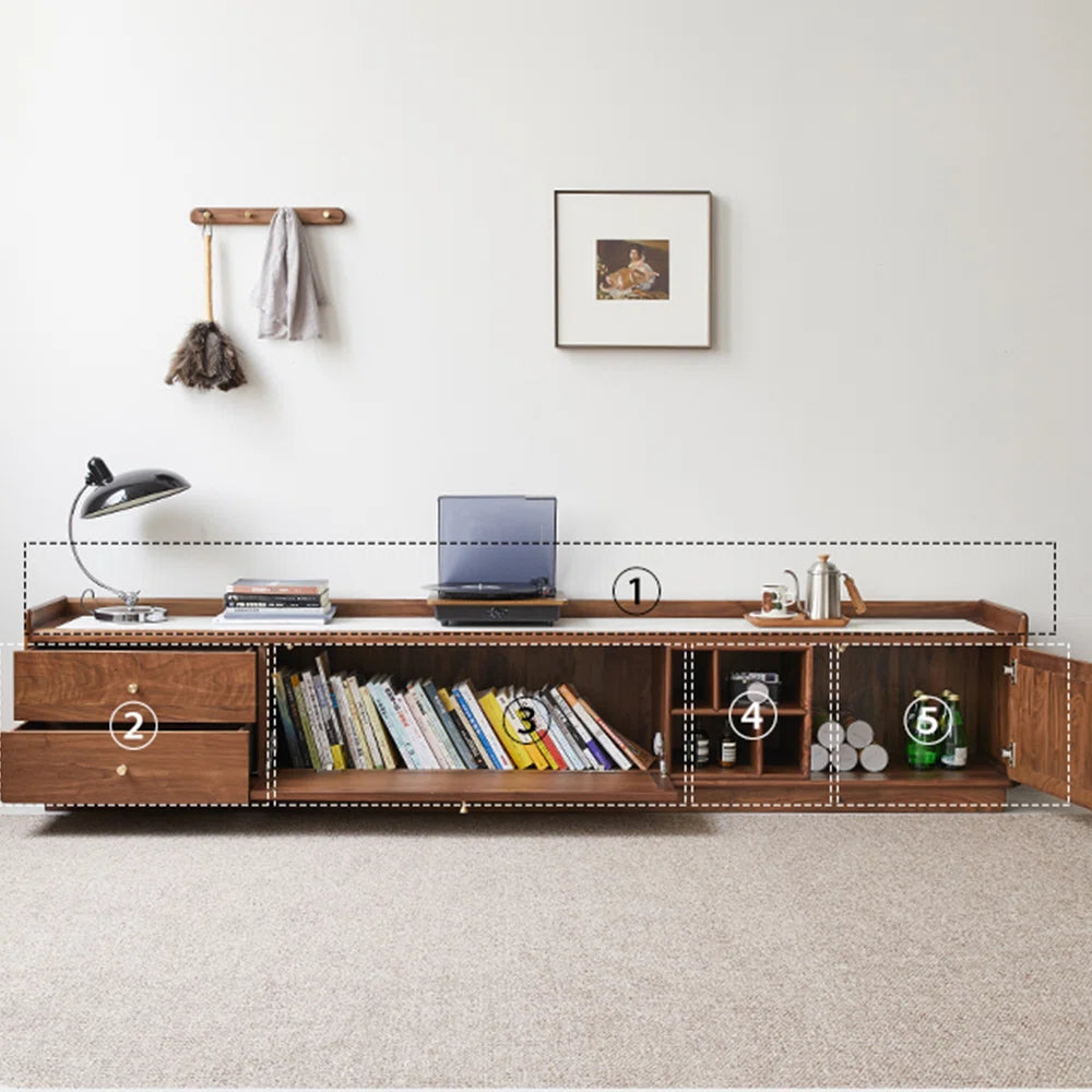 tv panel: European style minimalist storage tv panel