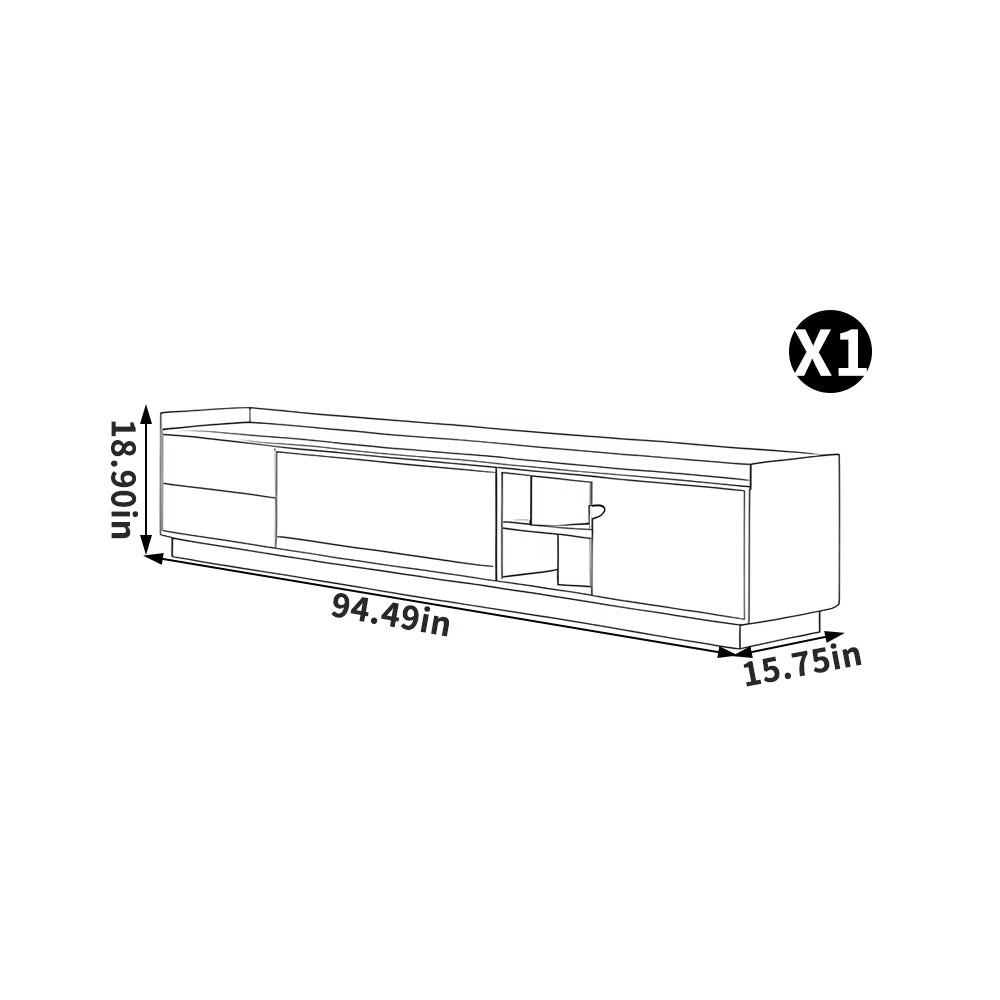 tv panel: European style minimalist storage tv panel