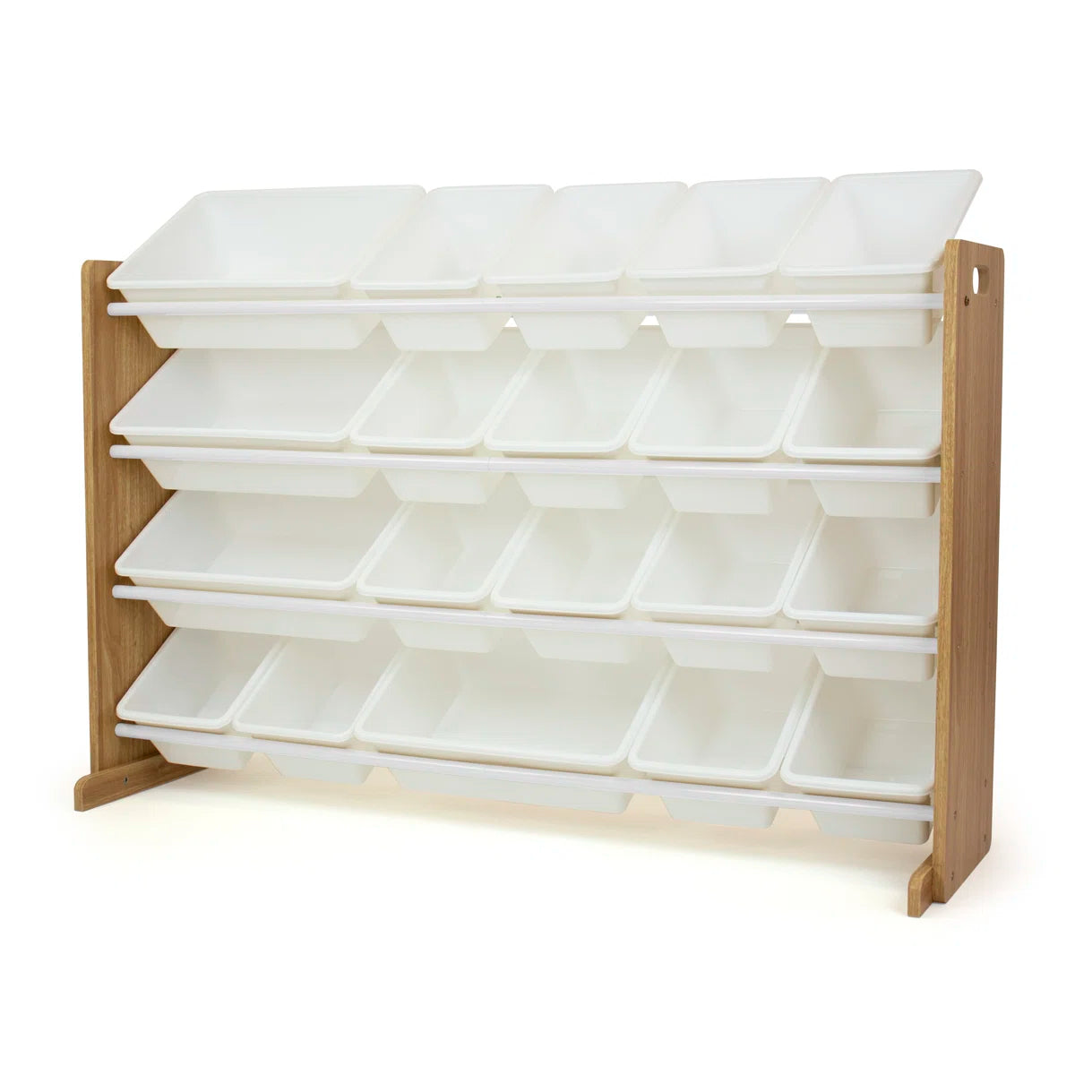 Kids Toy Storage Unit: 50.2" Multi-Bin Organiser for Playroom & Bedroom with 20 Storage Bins