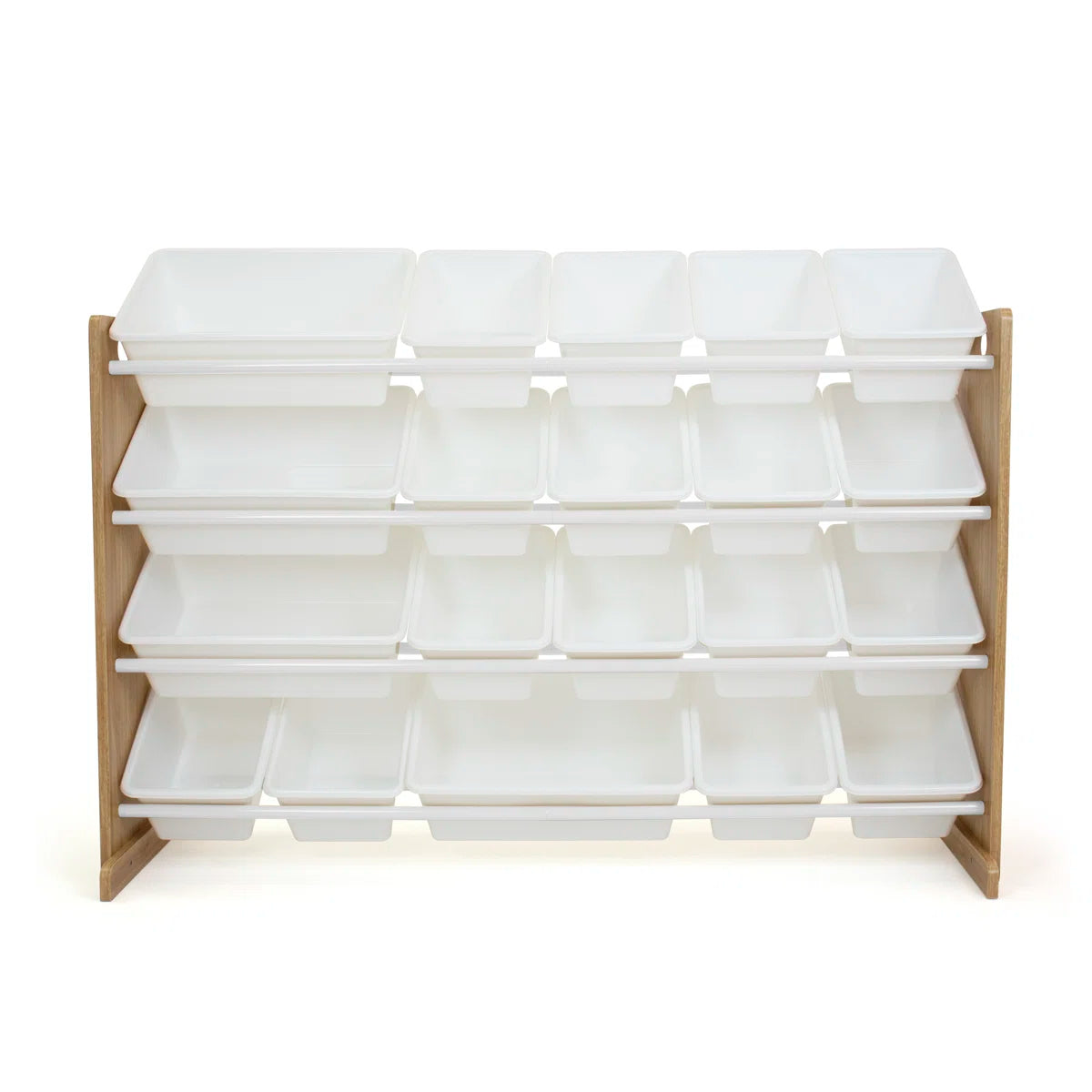Kids Toy Storage Unit: 50.2" Multi-Bin Organiser for Playroom & Bedroom with 20 Storage Bins