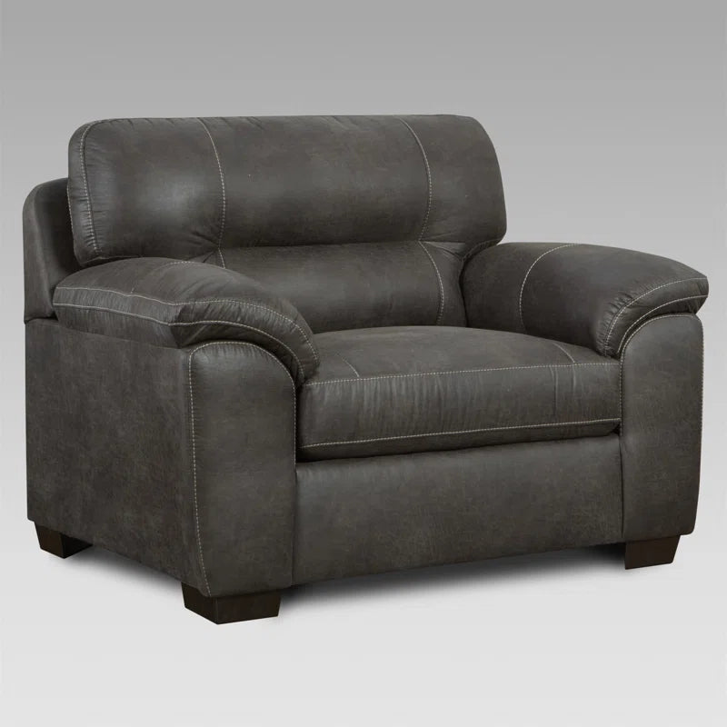 Luxury Sofa Sets: Farlend 4-Piece Ash Brown Fabric Sofa Set with Pillow-Top Arms