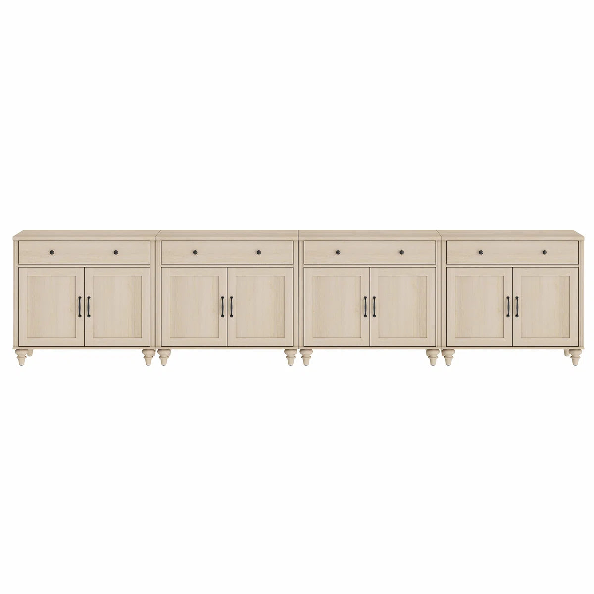 tv panel: 85" TV console table with farmhouse style, 8 doors, 4 drawers