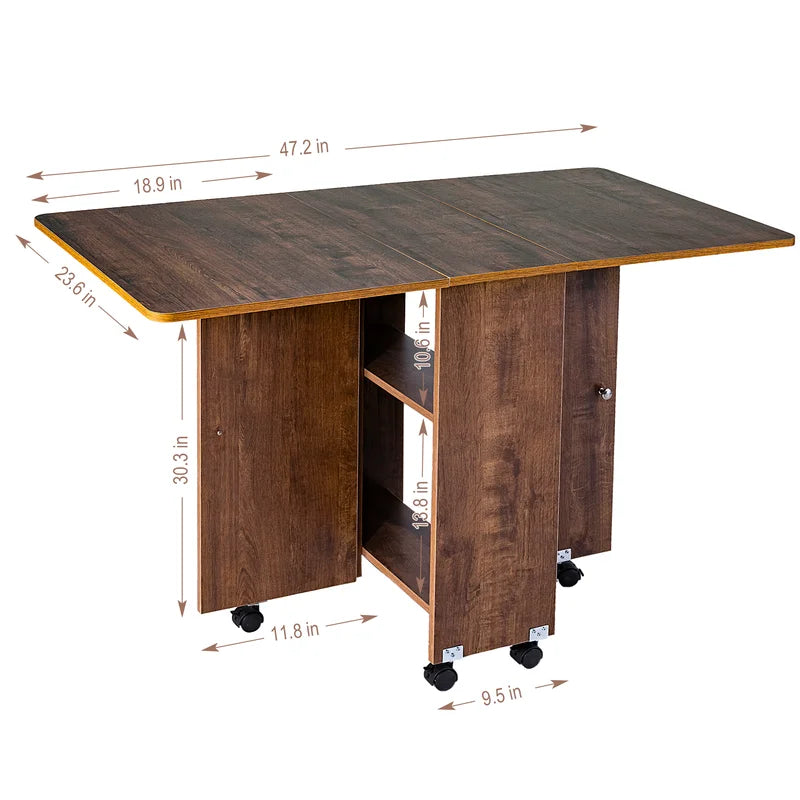 Folding Study Table: Rectangular Table