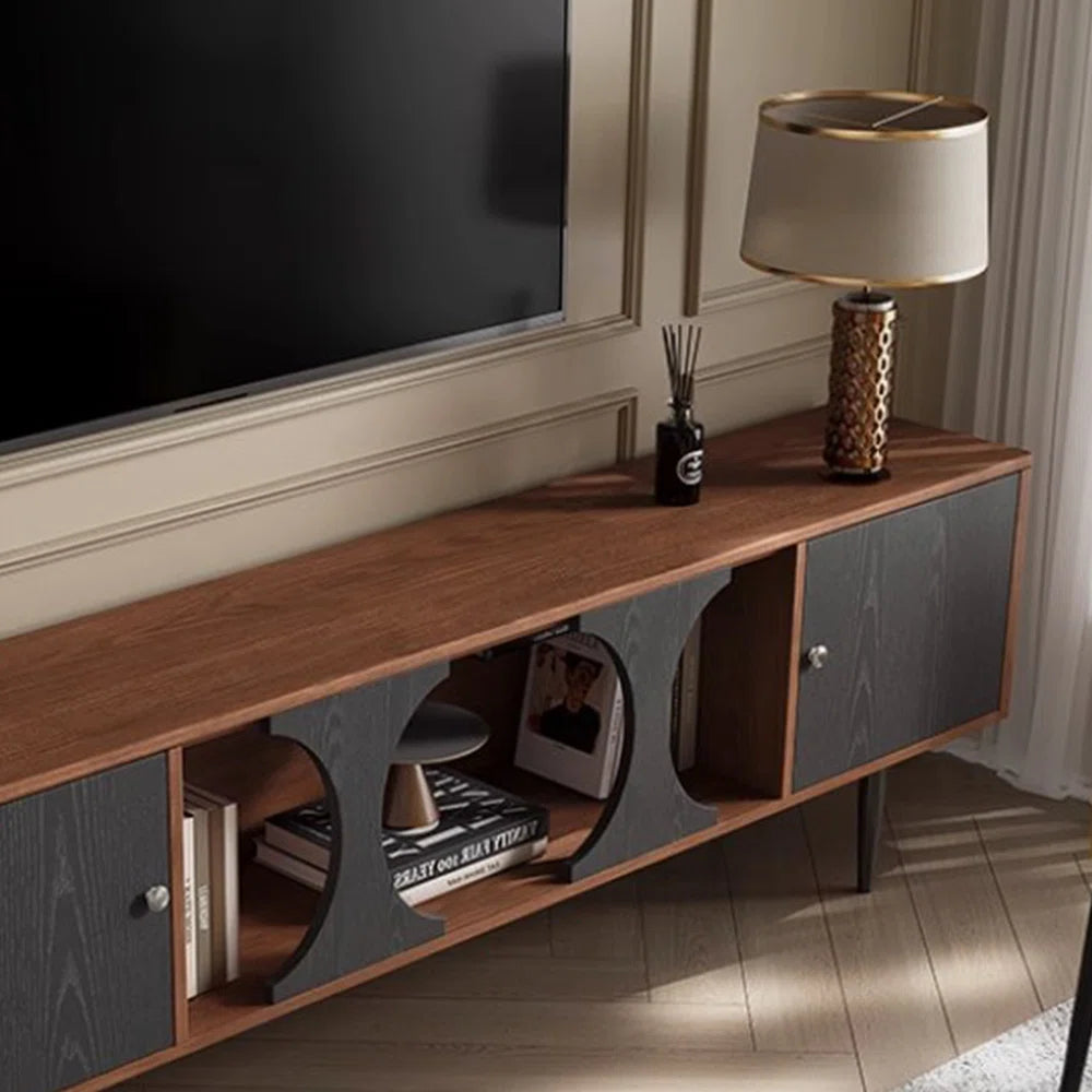 tv panel: French Style Solid Wood TV Cabinet with Elegant Carved Design Details