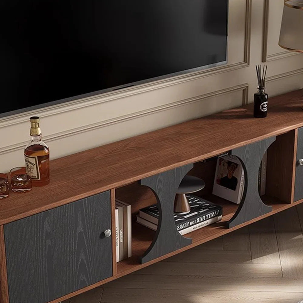 tv panel: French Style Solid Wood TV Cabinet with Elegant Carved Design Details