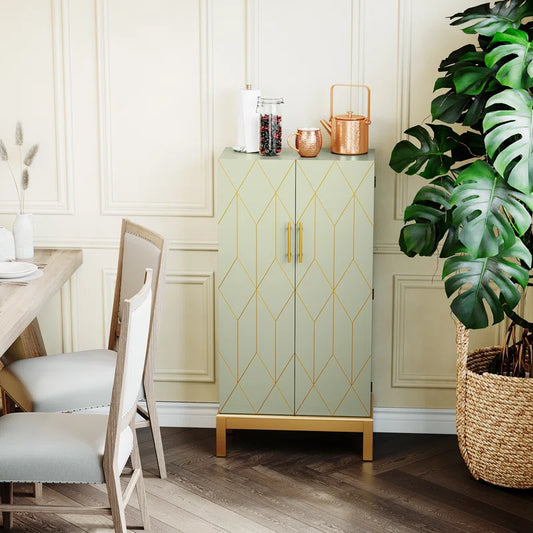 Microwave Stands: 45" Microwave Stand with Pantry Storage and Adjustable Kitchen Shelves