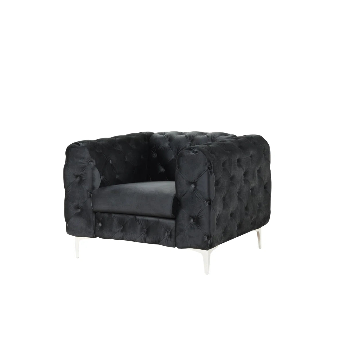 Luxury Sofa Sets: Glamorous Velvet 3-Piece Sofa & Chair Set – Compact & Stylish