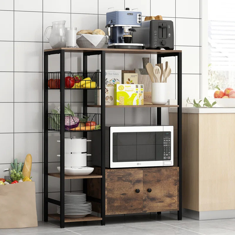 Kitchen Racks: 31.5'' Baker's Rack made of Steel with Microwave Compatibility