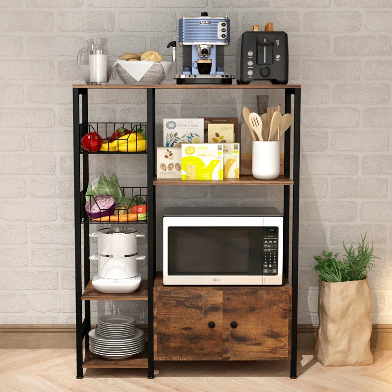 Kitchen Racks: 31.5'' Baker's Rack made of Steel with Microwave Compatibility
