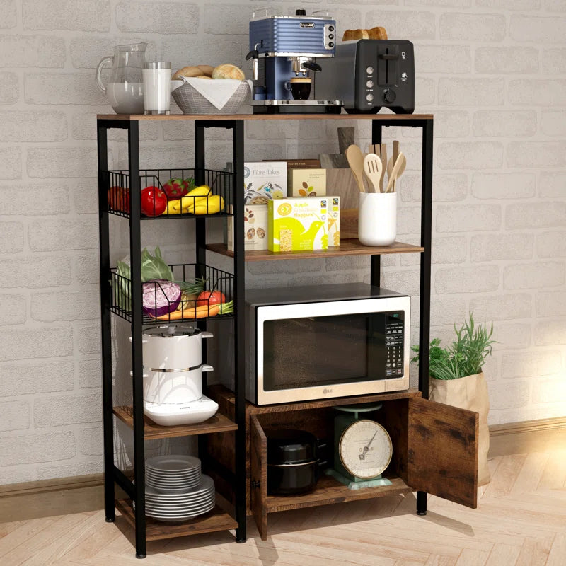 Kitchen Racks: 31.5'' Baker's Rack made of Steel with Microwave Compatibility