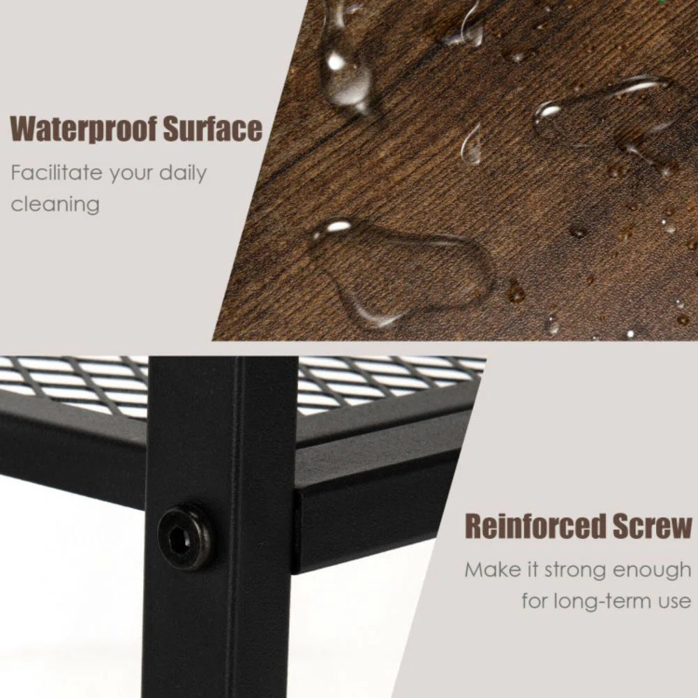 Microwave Stands: Kitchen Cart – Rolling Microwave Stand with Storage Drawers & Shelves