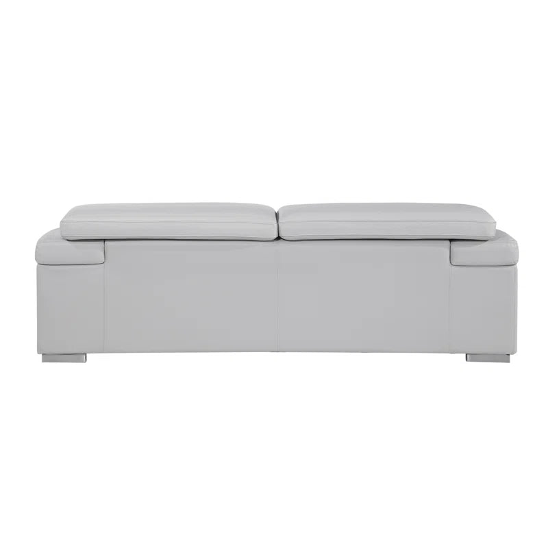 Luxury Sofa Sets: Hawkesbury Common 3-Piece Top Grain Italian Leather Sofa Set with Adjustable Headrests