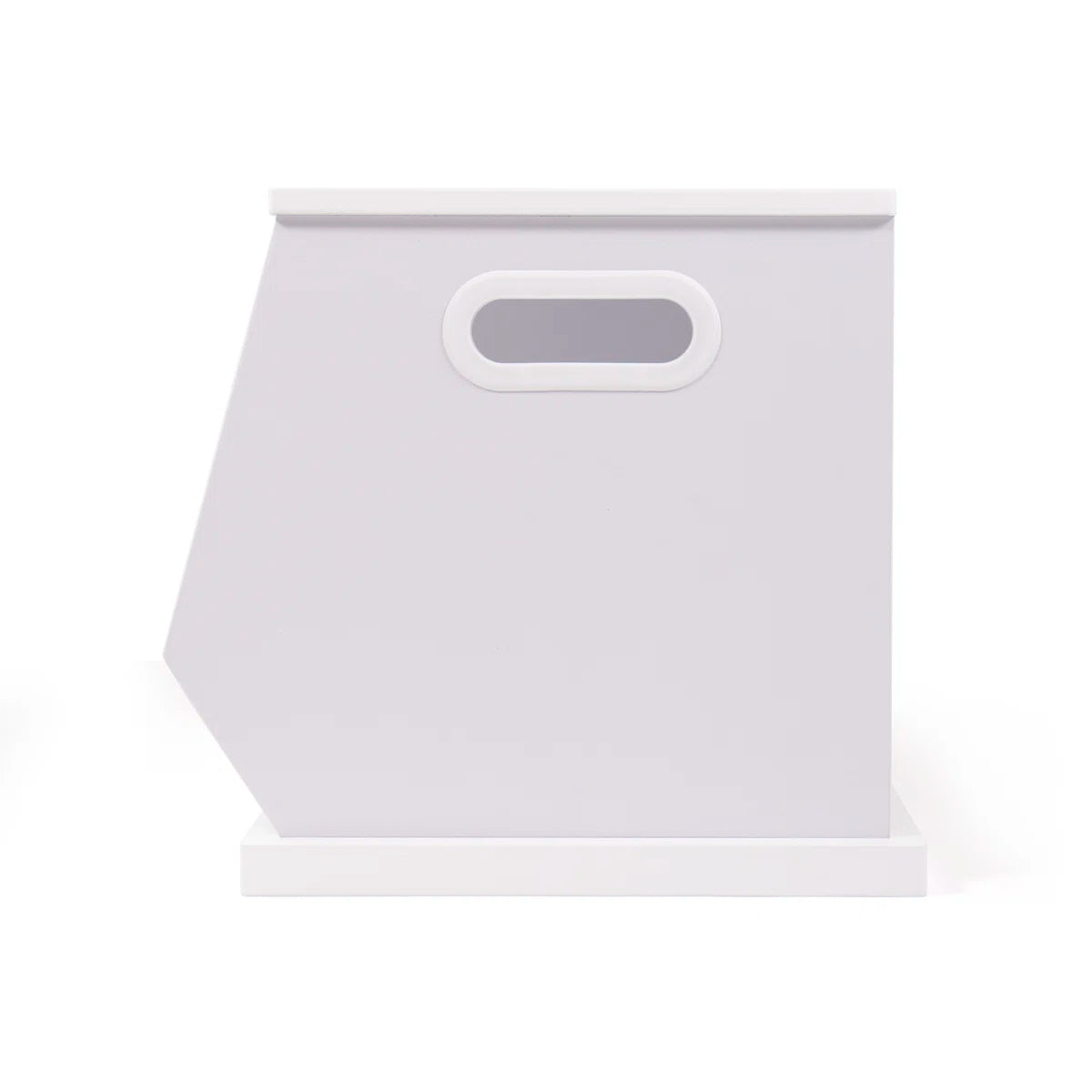 Kids Toy Storage Unit: 2-Compartment Wooden Organiser with Side Handles
