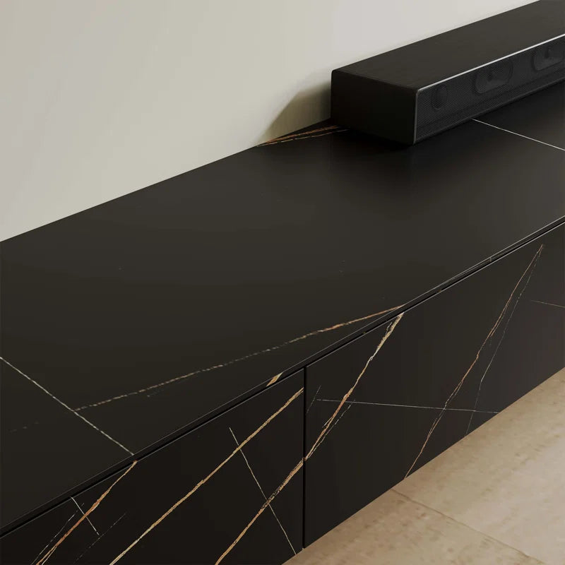 tv panel: Wall Mounted TV Console with Drawers, Solid Wood, Fully Assembled Design