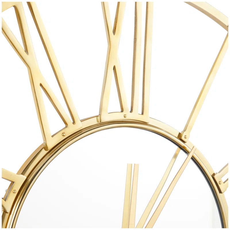 Home Decor: Metal Wall Clock Gold