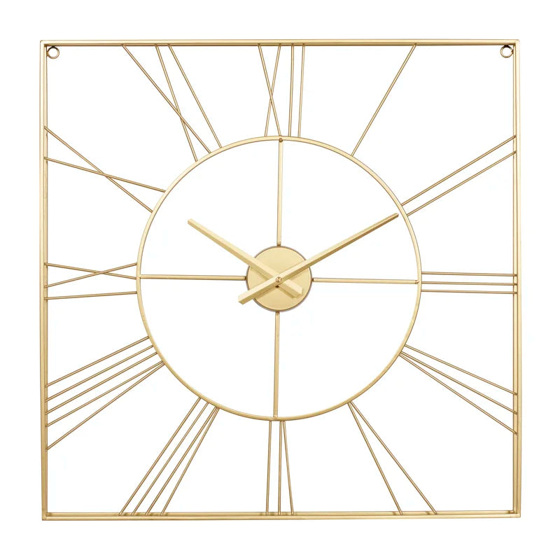 Home Decor: Open Frame Square Wall Clock