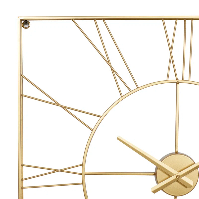 Home Decor: Open Frame Square Wall Clock
