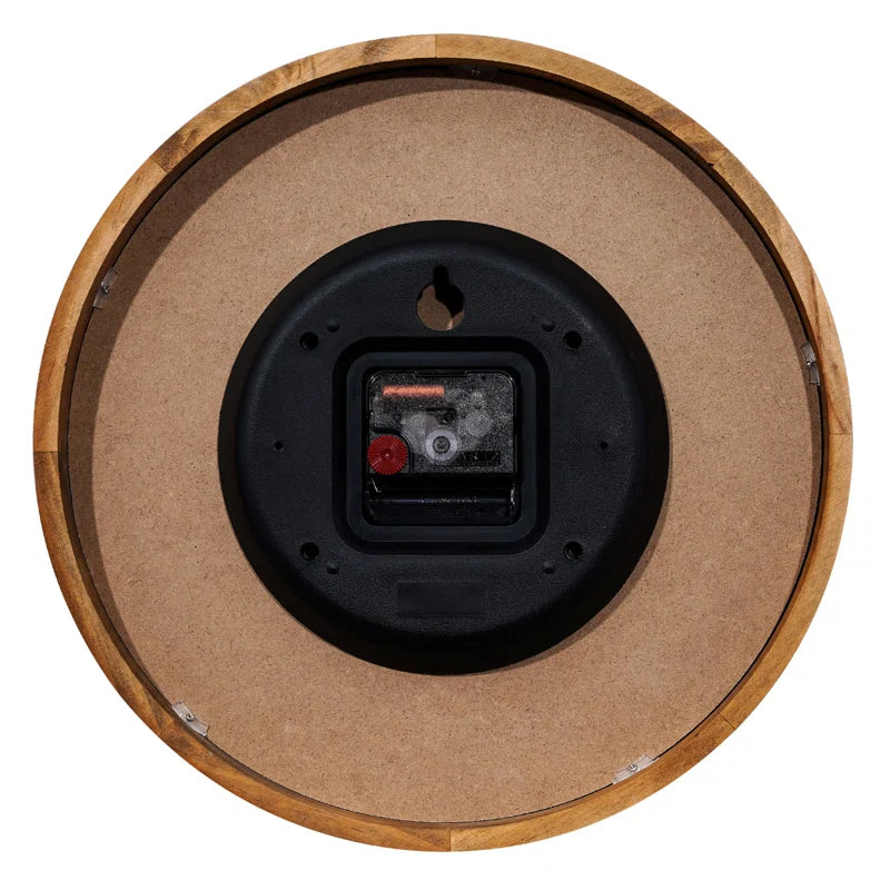 Home Decor: Round Wooden Wall Clock